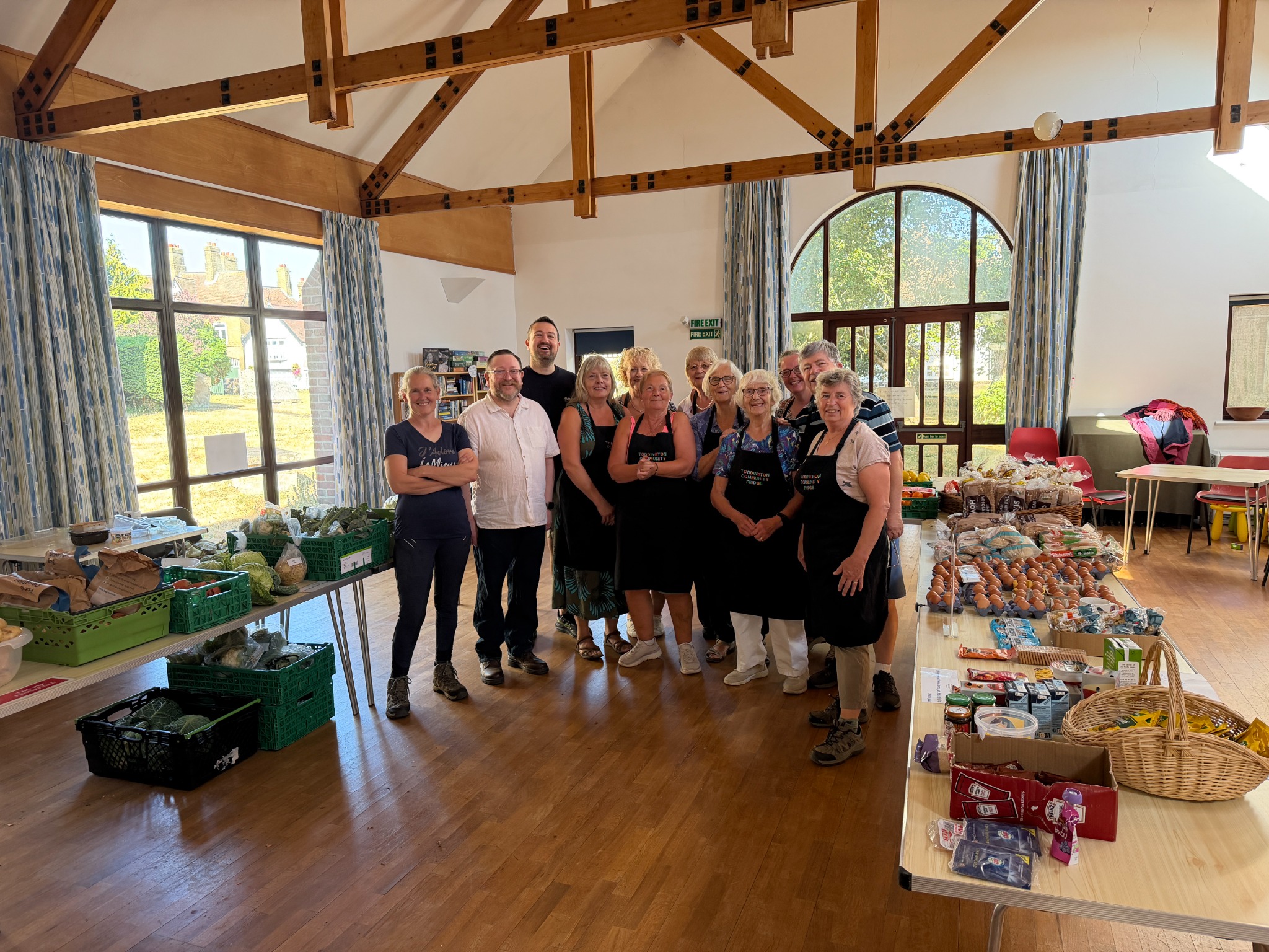 Volunteers at Toddington Community Fridge